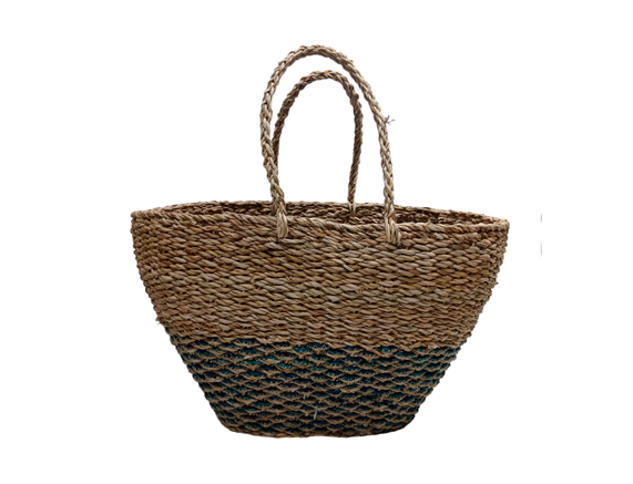 Handmade seagrass eco shopper