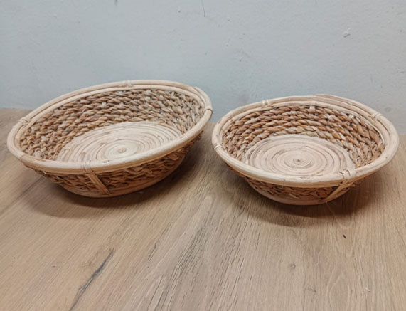 Handmade Seagrass & Cane fruit basket