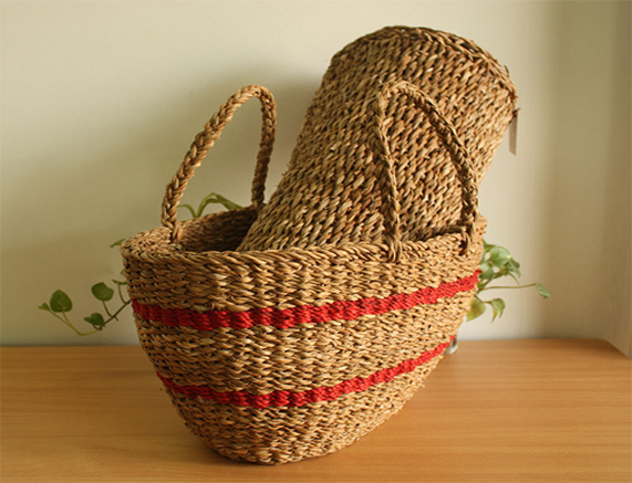 Handmade seagrass eco shopper